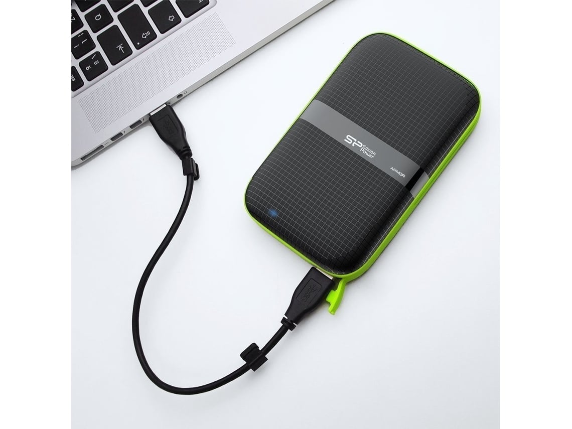 Disco Rígido Externo SILICON POWER Armor A60 1TB 2.5" USB 3.0 Preto - Imagem 3