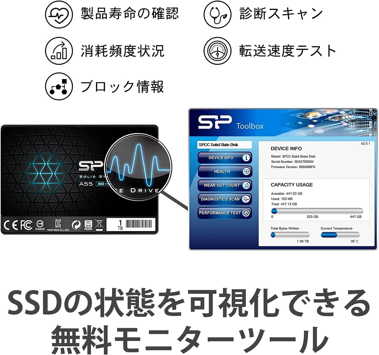 SSD SILICON POWER Ace A55 512GB 2.5" - Imagem 6