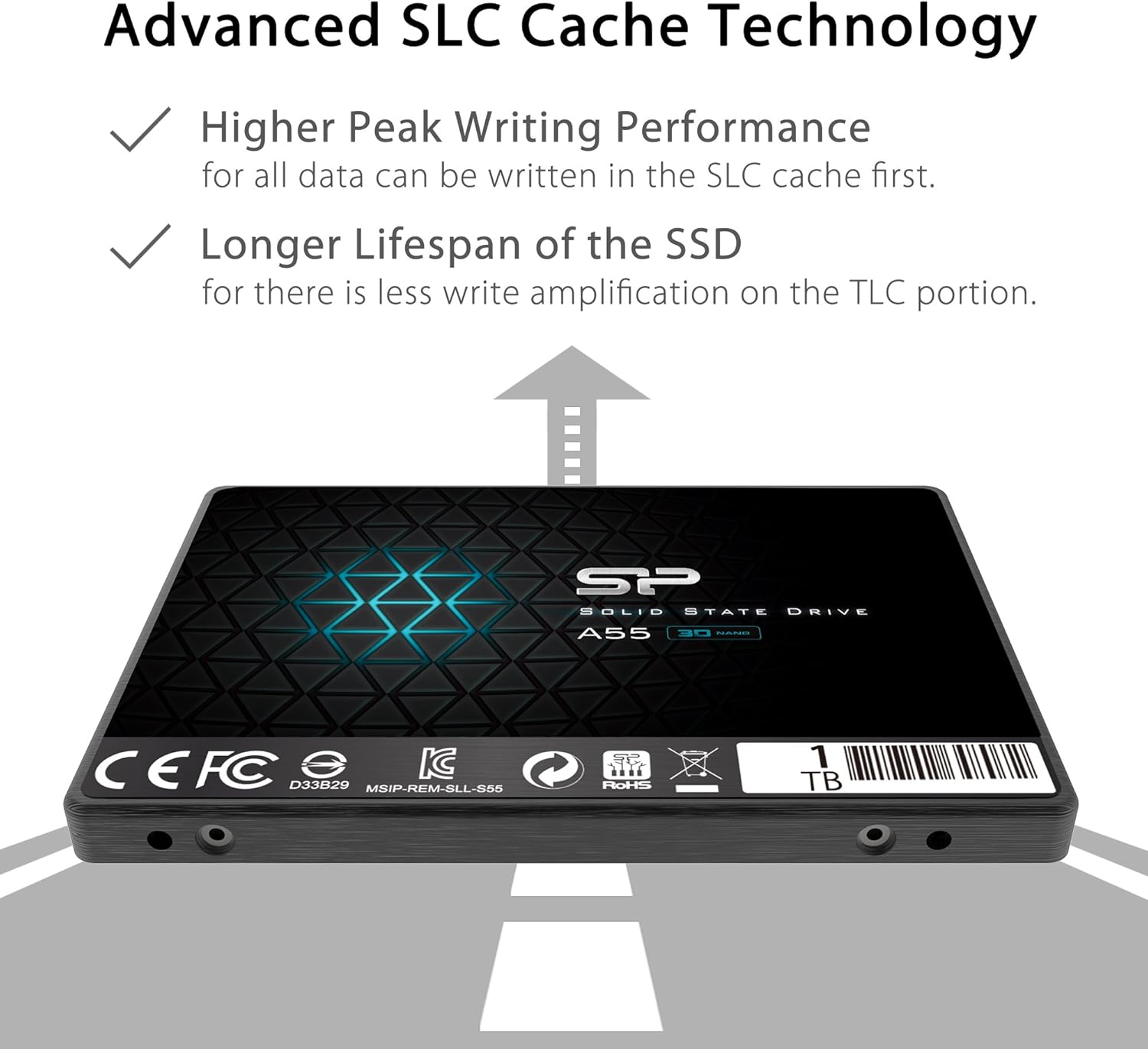 SSD SILICON POWER Ace A55 1 TB 2.5" - Imagem 4