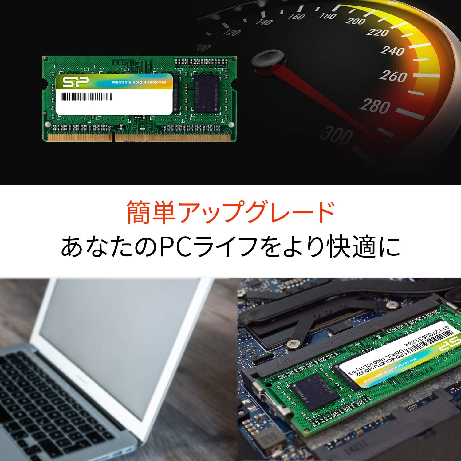 Módulo RAM SILICON POWER DDR3L SO DIMM 204-pinos 8GB PC3L-12800 CL11 Unbuffered sem ECC - Imagem 3