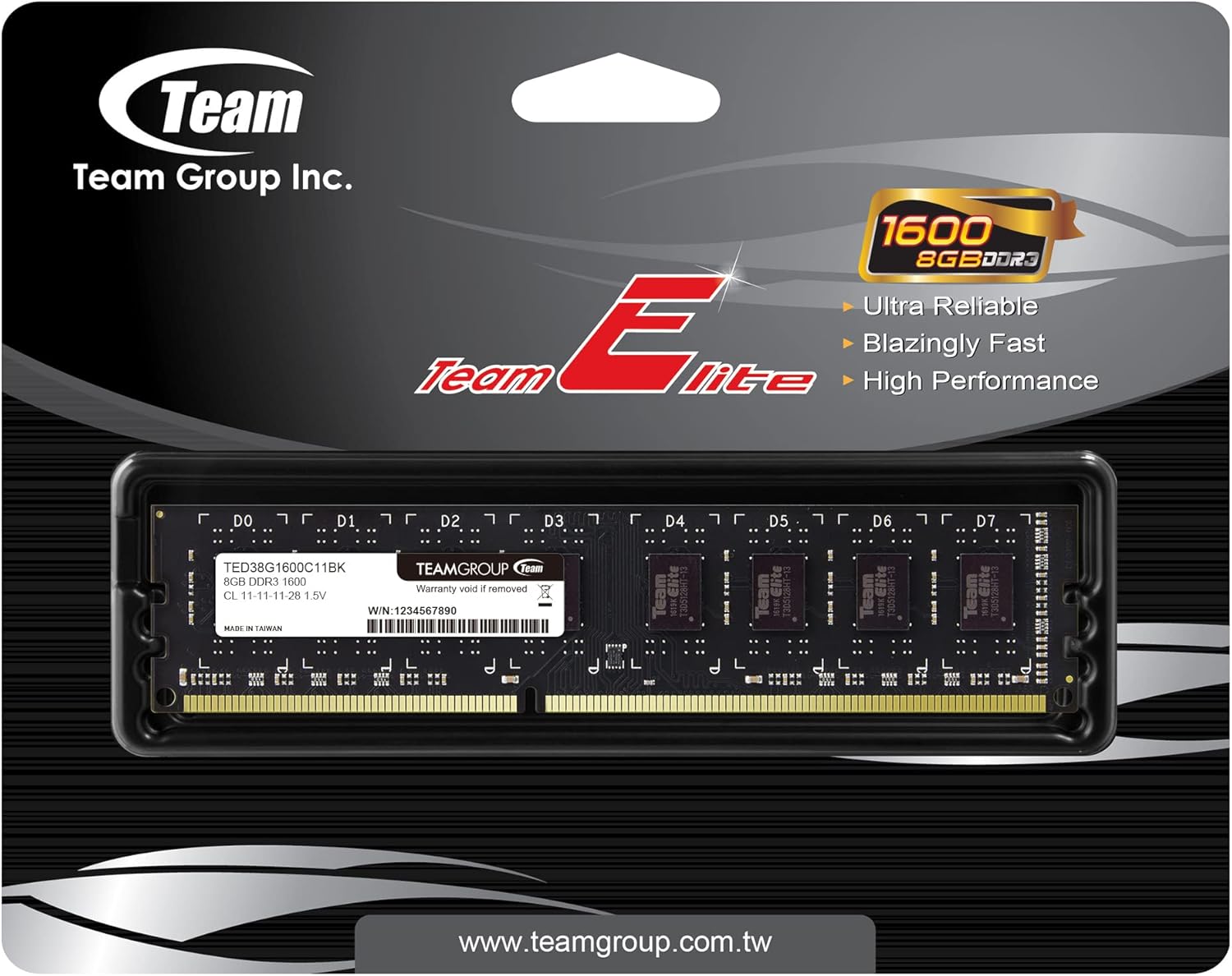 Memória RAM Team Elite DDR3 8 GB 1600 MHz - Imagem 7