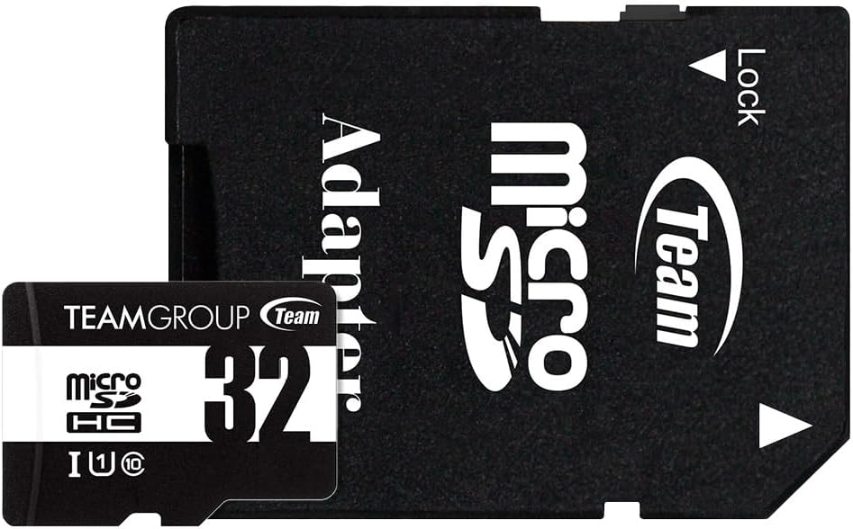 Cartão microSD Team UHS-I 32 GB com Adaptador SD Preto