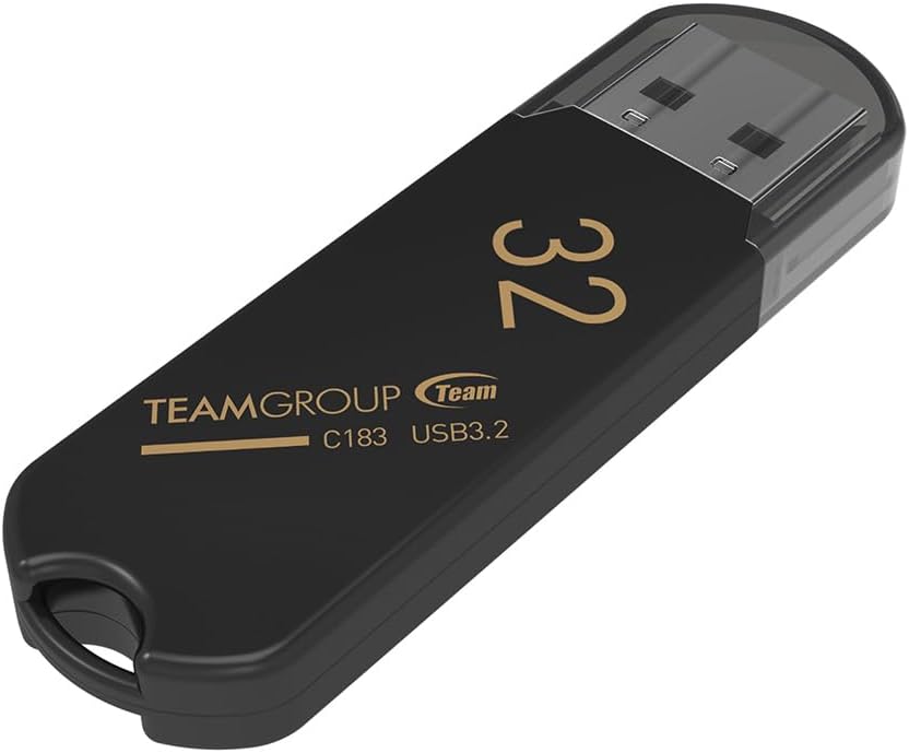 Pen Drive Team C183 32GB USB 3.1 Preto - Imagem 2