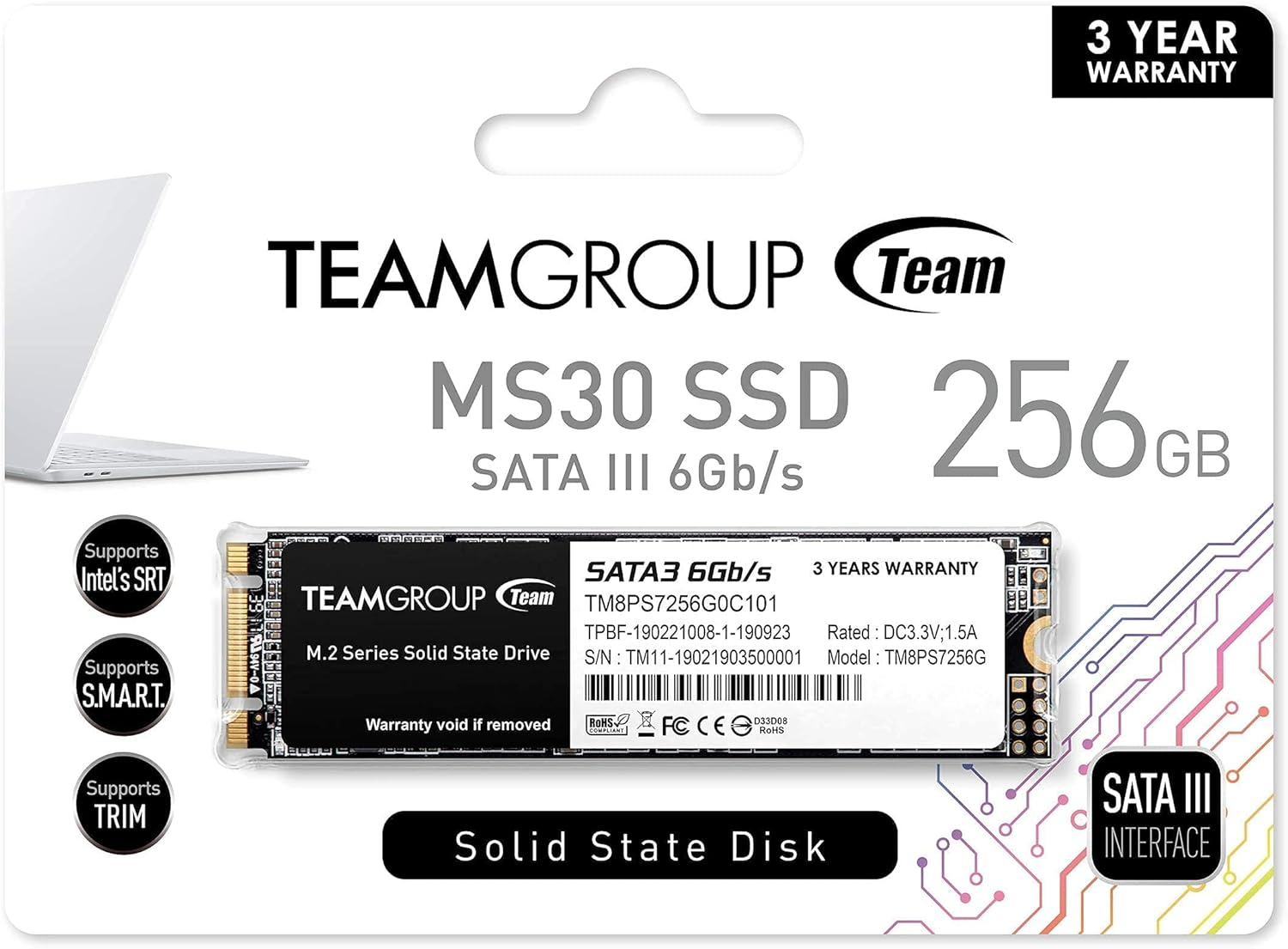 SSD Team Group MS30 256 GB M.2 SATA - Imagem 5