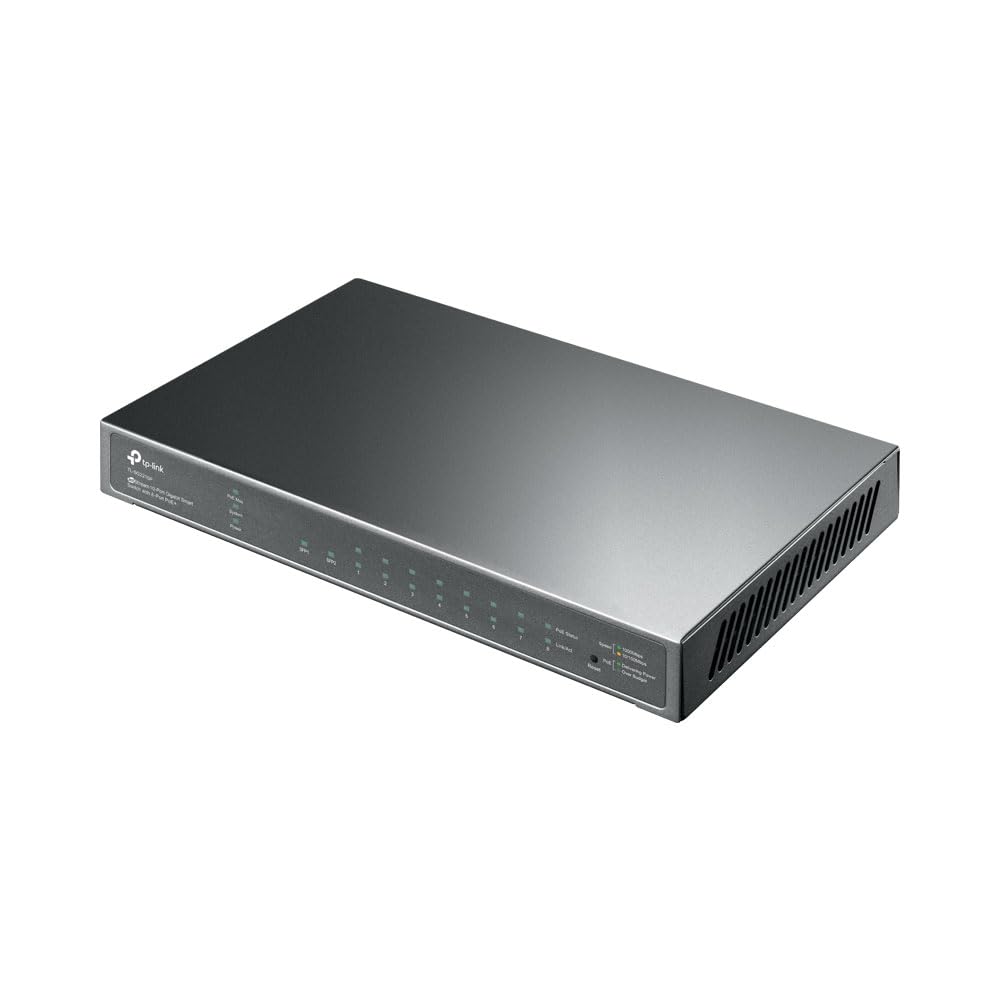 Switch Gerido TP-Link TL-SG2210P 8 Portas Gigabit PoE Smart 2 SFP