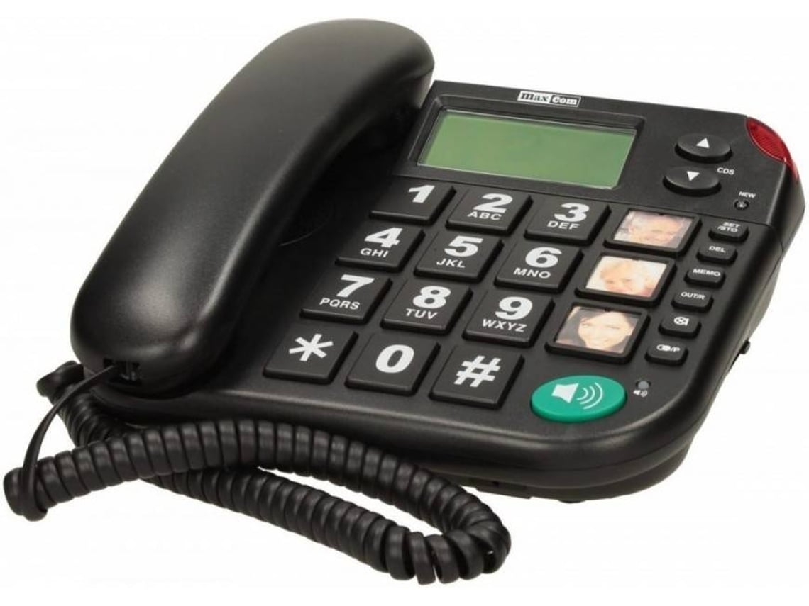 Telefone MaxCom KXT480 Identificação Chamadas Preto - Imagem 4