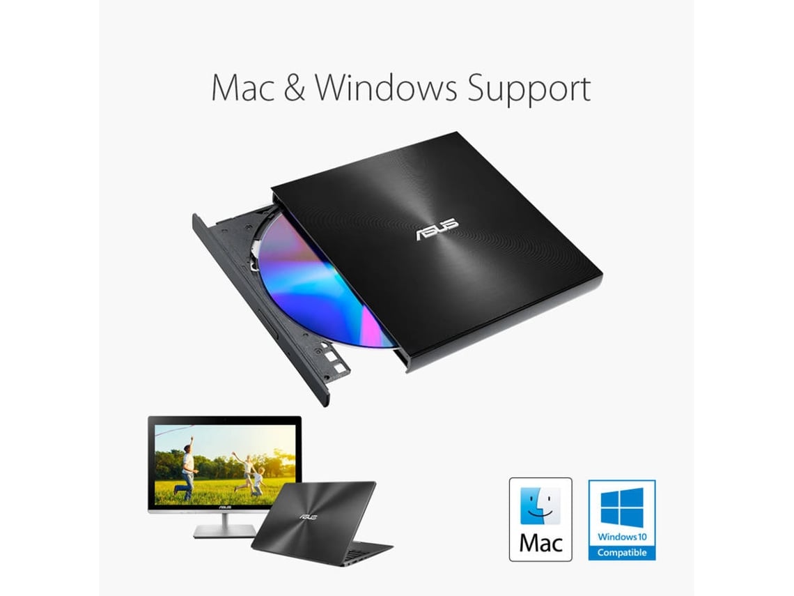 Gravador Externo DVD ASUS ZenDrive U7M Preto - Imagem 10