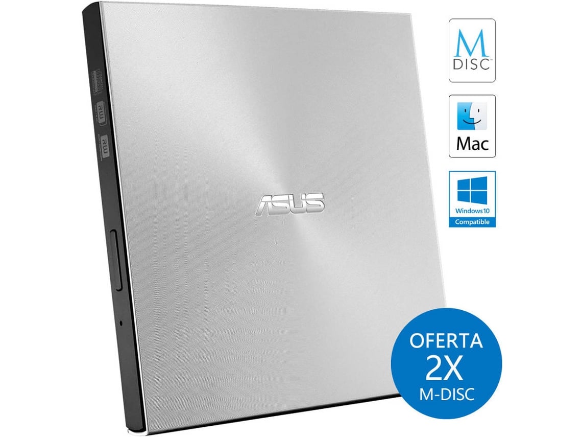 Gravador DVD Externo ASUS ZenDrive U7M USB 2.0 Prata - Imagem 7