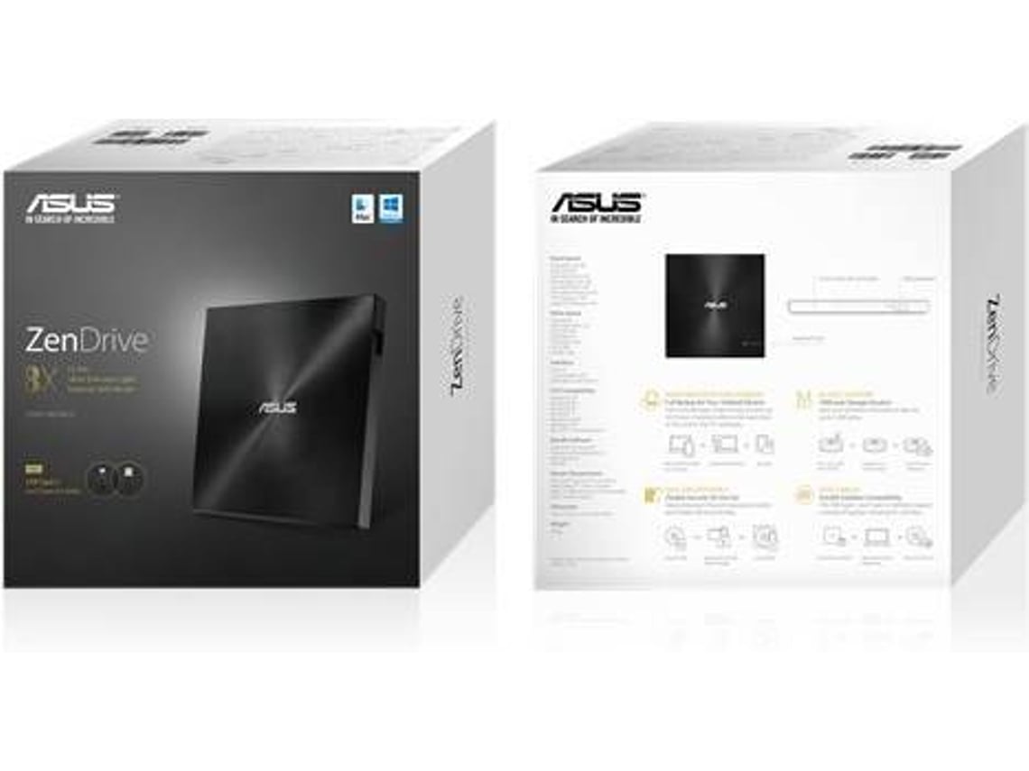 Gravador DVD Externo ASUS SDRW-08U9M-U Preto - Imagem 6