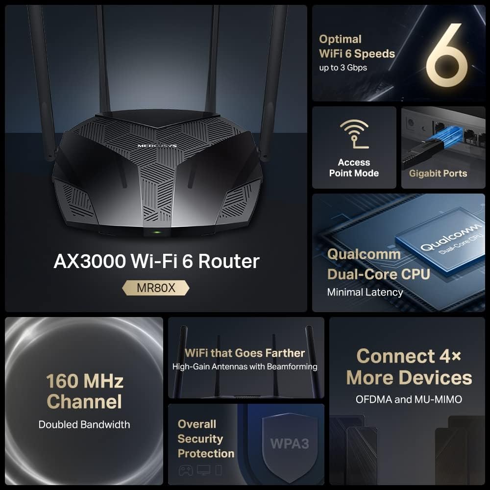 Router Mercusys AC12 Wi-Fi 5 Dual Band - Imagem 4