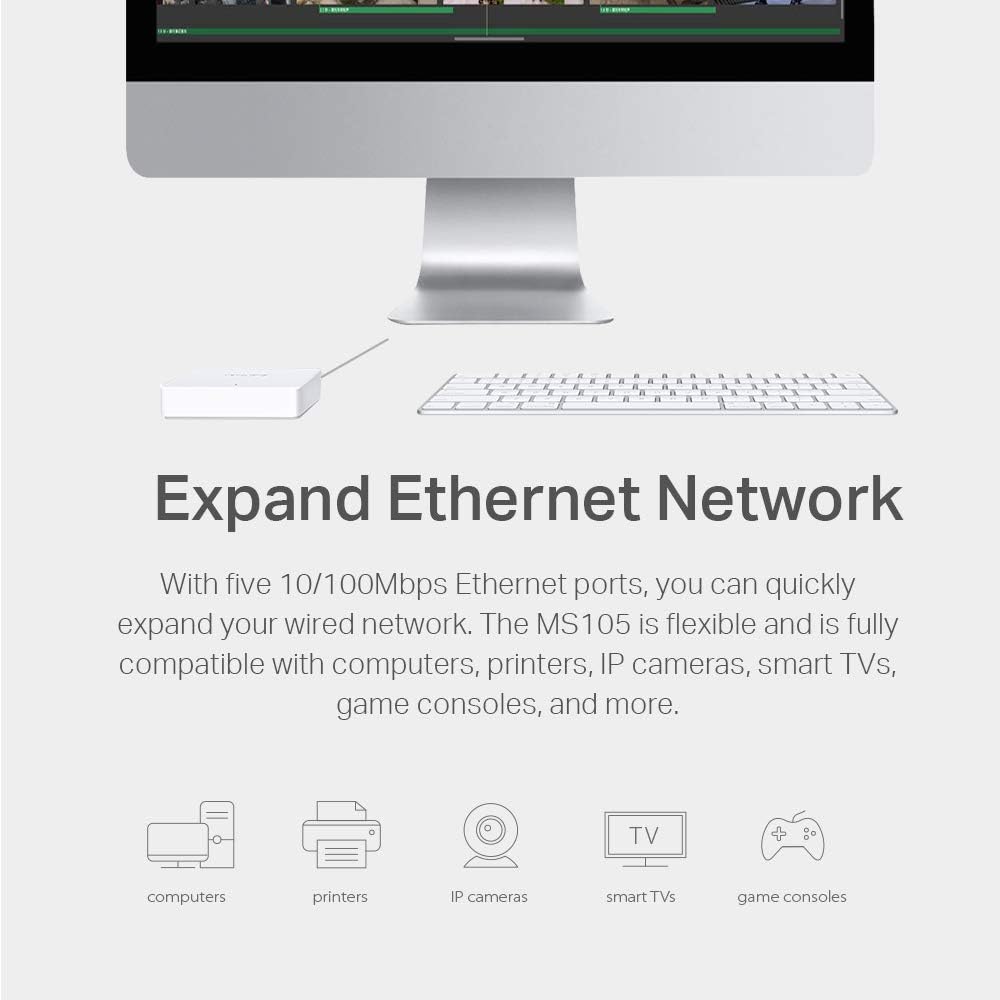 Switch Mercusys MS105 5 Portas Não Gerível - Imagem 3
