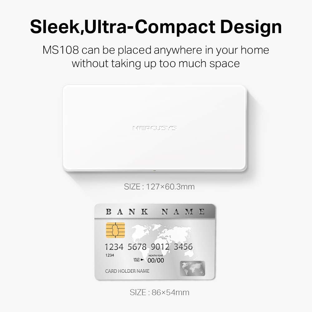 Switch Mercusys MS108 8 Portas Fast Ethernet - Imagem 5