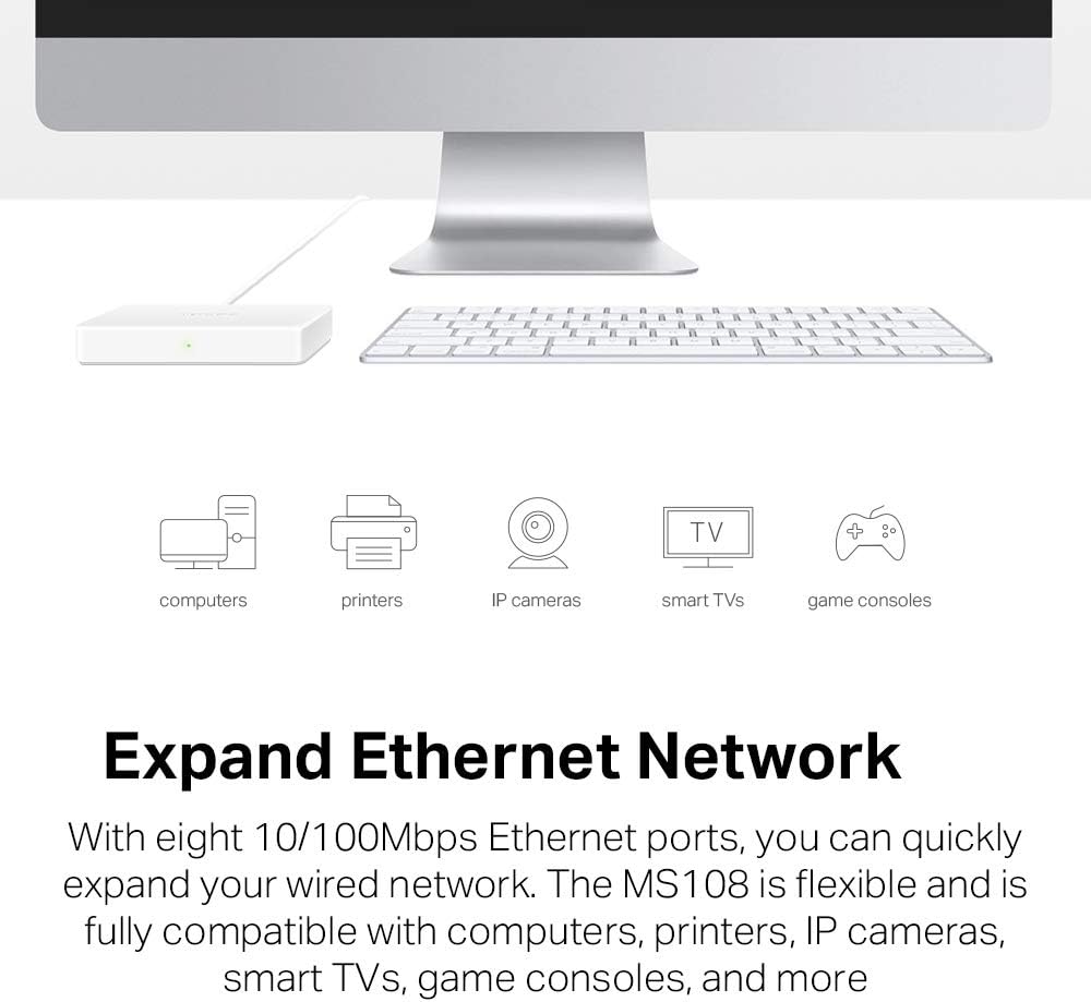 Switch Mercusys MS108 8 Portas Fast Ethernet - Imagem 3