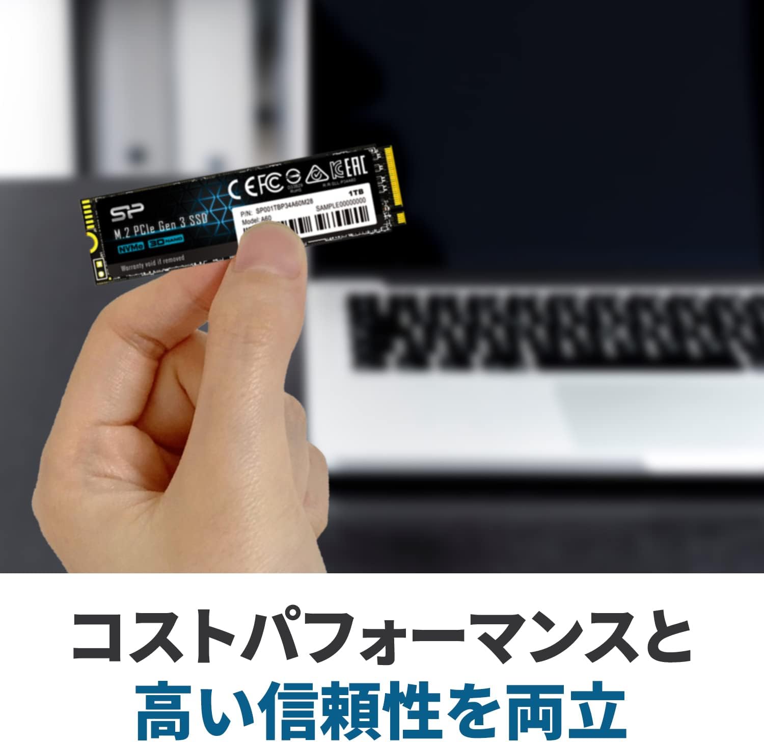 SILICON POWER P34A60 - SSD - 512 GB - interna - M.2 2280 - PCIe 3.0 x4 (NVMe) - Imagem 2