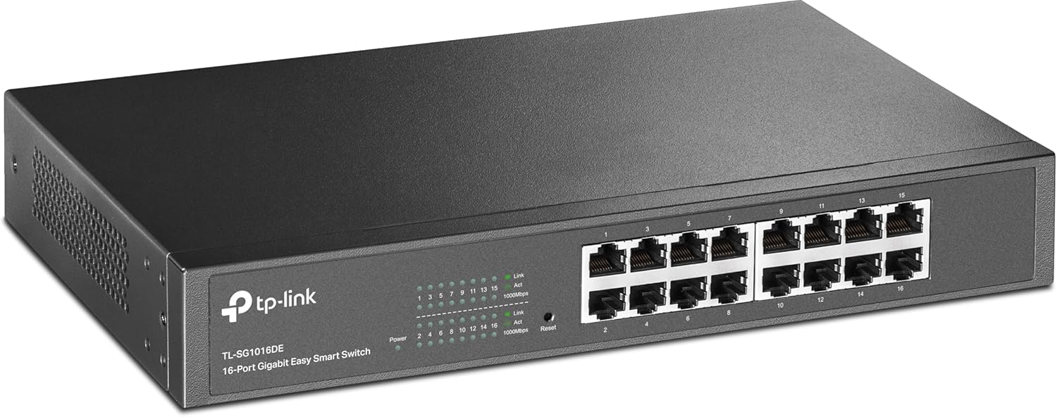 Interruptor TP-Link TL-SG1016DE Smart 16 Portas Gigabit