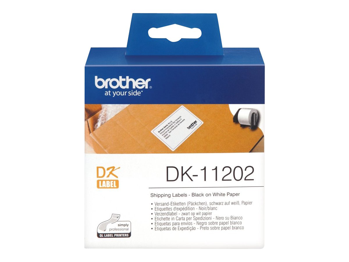 Rolo Etiquetas Brother DK-11202 62x100mm 300 Etiquetas