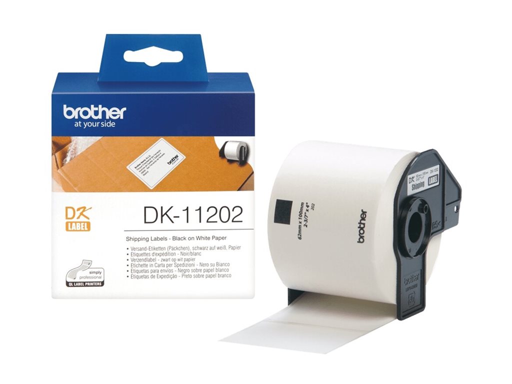 Rolo Etiquetas Brother DK-11202 62x100mm 300 Etiquetas - Imagem 2