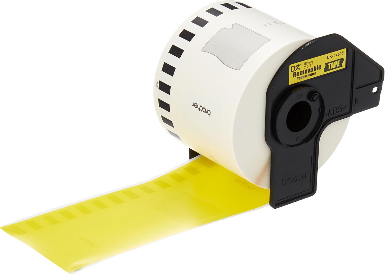 Rolo de Etiqueta Brother DK44605 Adesivo Removível Amarelo - Imagem 4