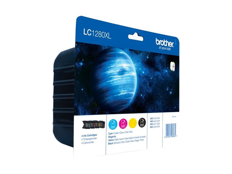Tinteiro Brother LC1280XL Conjunto 4 Cores Alta Capacidade Original