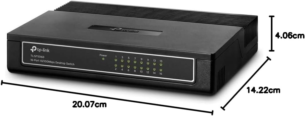 Switch TP-Link TL-SF1016D 16 Portas Desktop 10/100 - Imagem 7