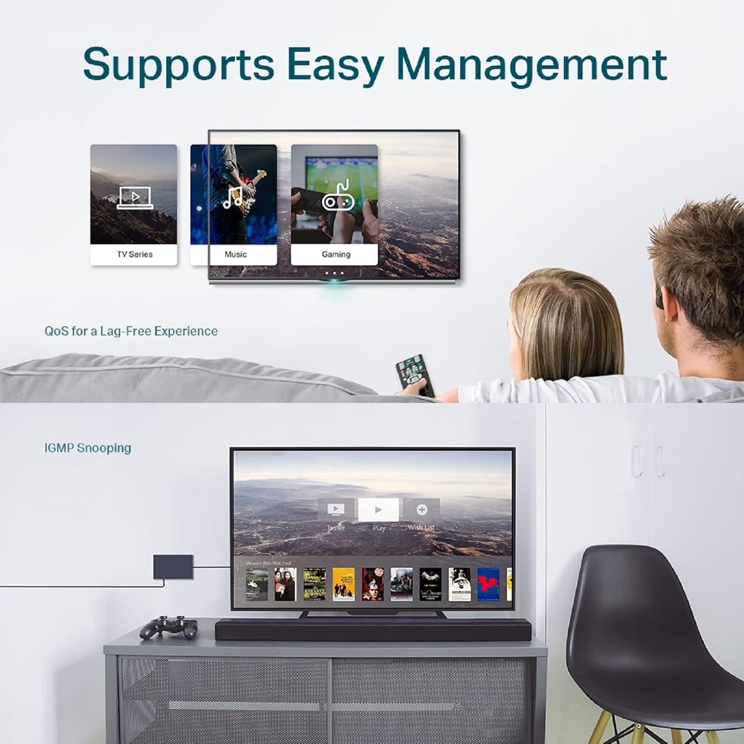 Switch TP-Link TL-SG108E Smart 8 Portas Gigabit Desktop - Imagem 6