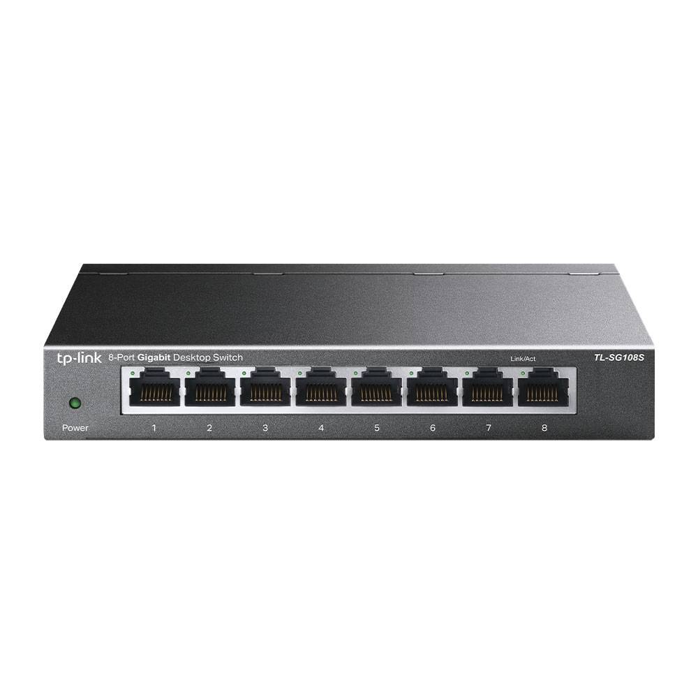 Switch TP-Link TL-SG108S 8 Portas Gigabit Desktop