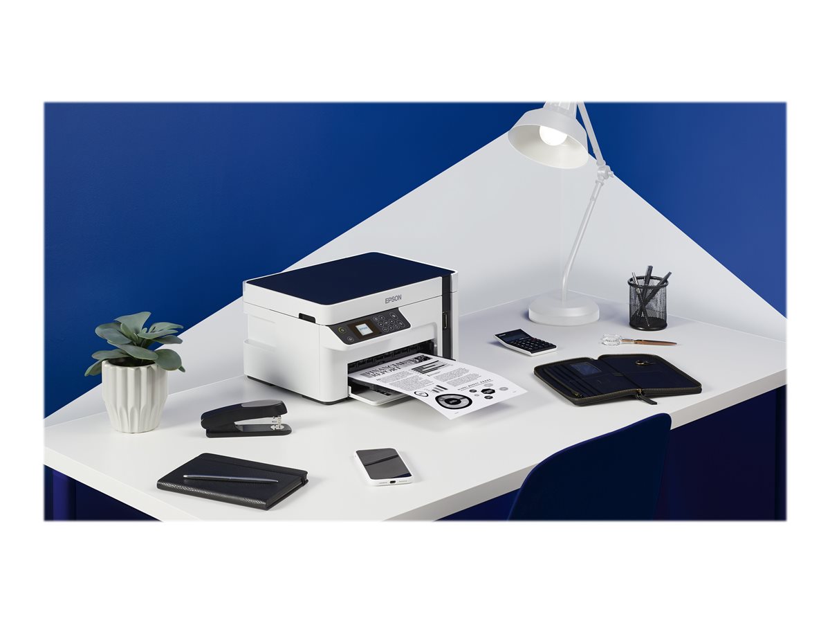 Impressora Multifunções Epson EcoTank ET-M2120 A4 P/B Wi-Fi Branco - Imagem 20