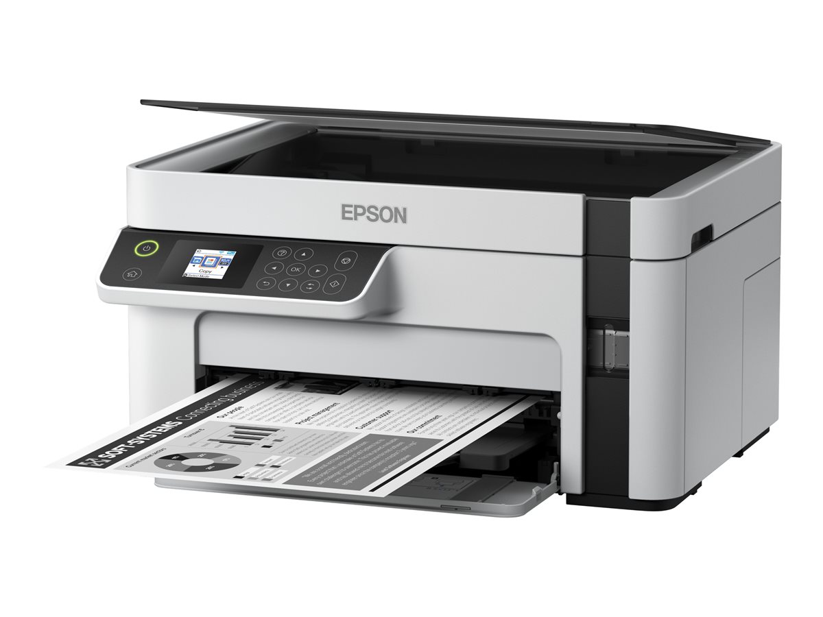 Impressora Multifunções Epson EcoTank ET-M2120 A4 P/B Wi-Fi Branco - Imagem 3