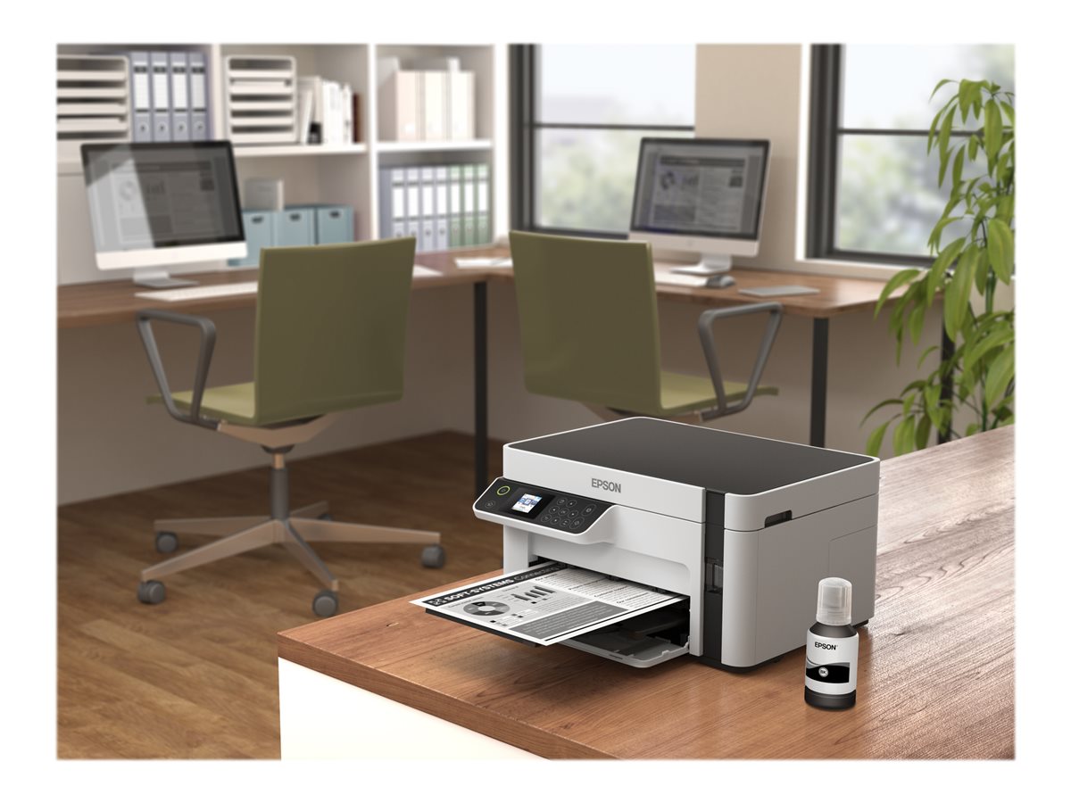 Impressora Multifunções Epson EcoTank ET-M2120 A4 P/B Wi-Fi Branco - Imagem 17