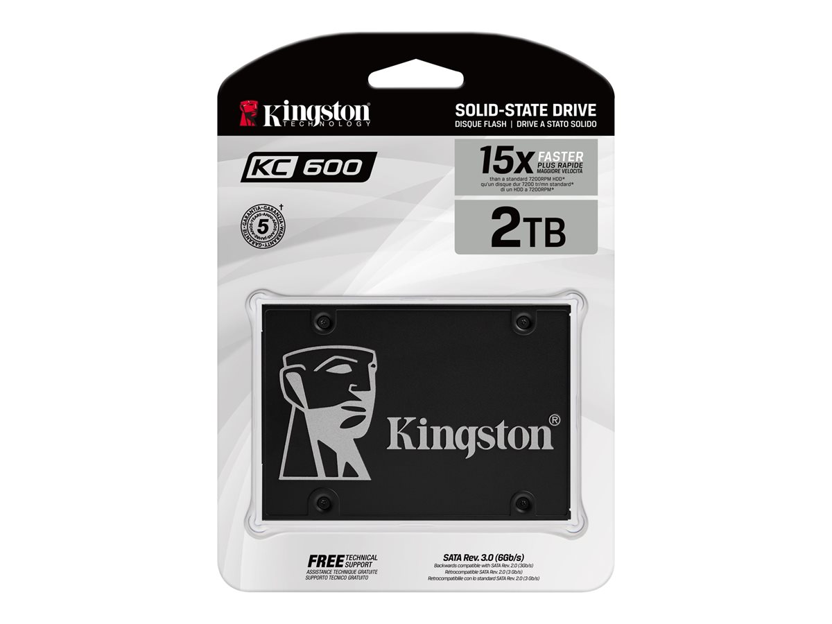 SSD Kingston KC600 2 TB 2.5 Polegadas Encriptado