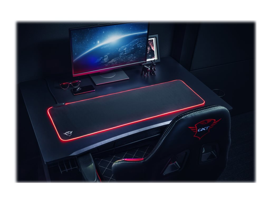 Teclado e Tapete Trust GXT 764 Glide-Flex XXL Iluminado - Imagem 9
