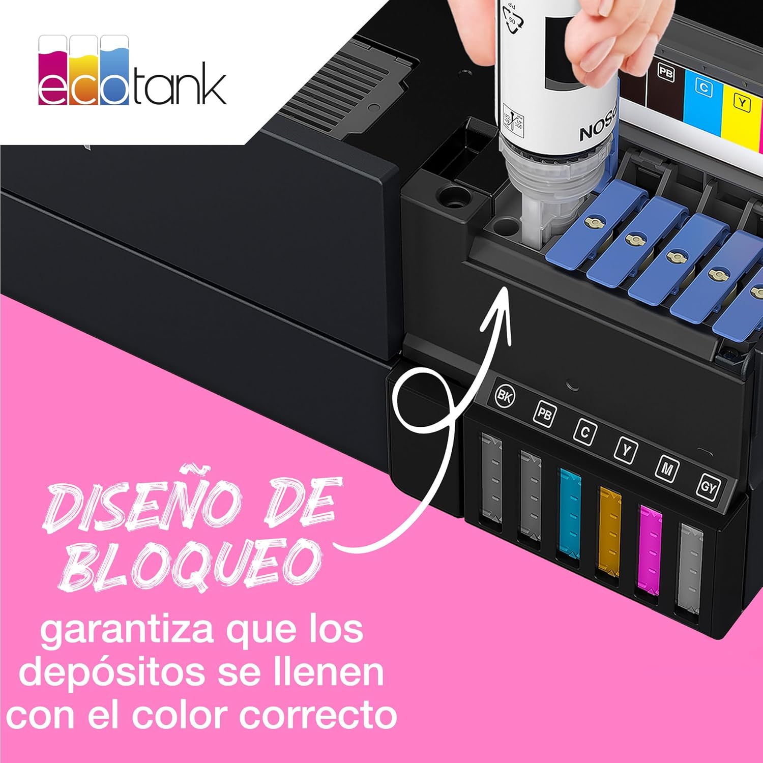 Recarga de Tinta Epson EcoTank 113 Amarelo 70ml Original - Imagem 7