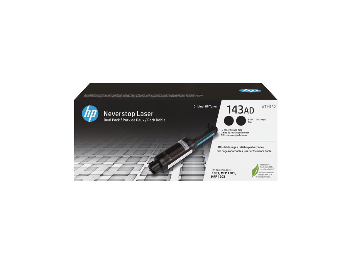 Toner Recarga HP 143AD Preto Pack Duplo - Imagem 2
