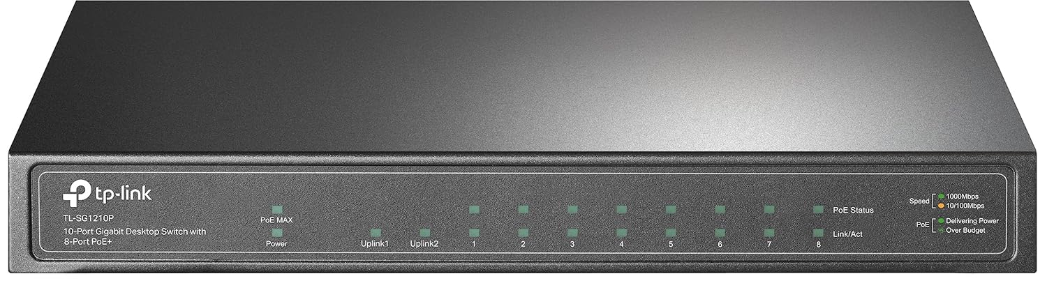 Switch TP-Link TL-SG1210P 8 Portas PoE+ Não Gerido - Imagem 4