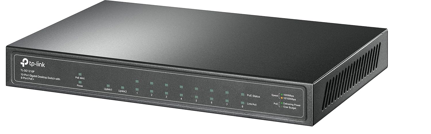 Switch TP-Link TL-SG1210P 8 Portas PoE+ Não Gerido - Imagem 3