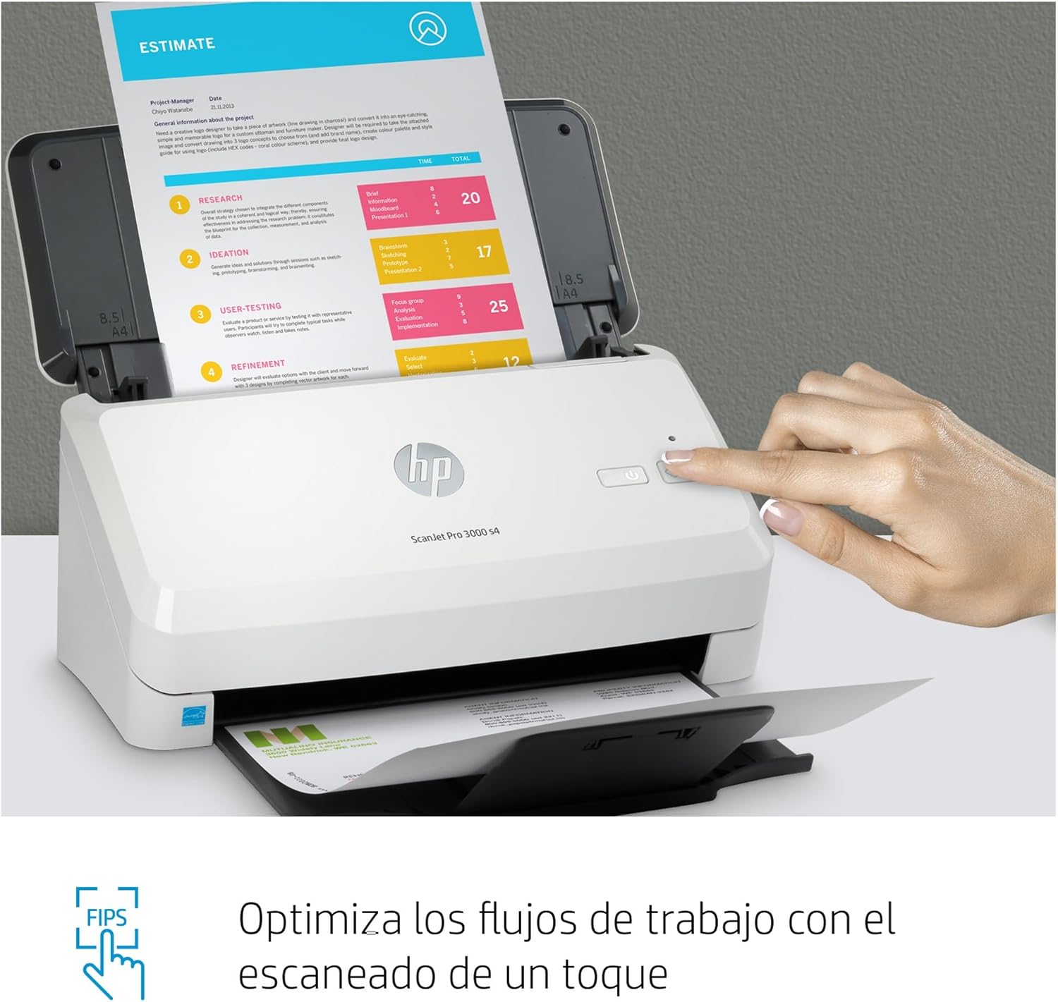 Scanner Profissional HP Scanjet Pro 3000 s4 Duplex 40 ppm ADF 50 - Imagem 5
