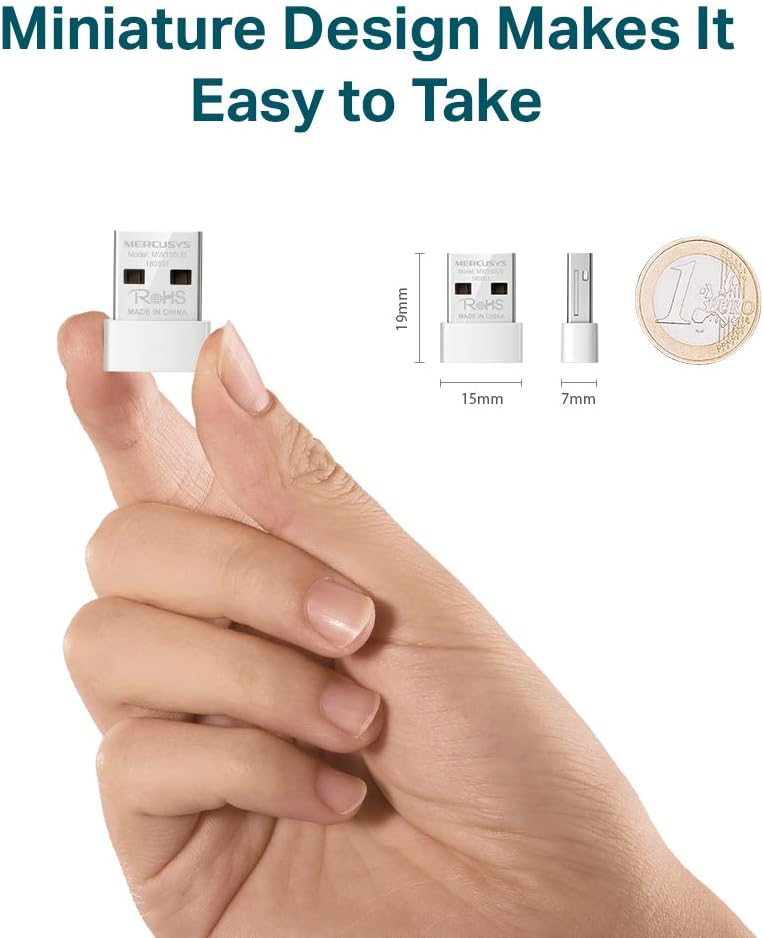 Adaptador Wireless Mercusys MW150US USB - Imagem 3