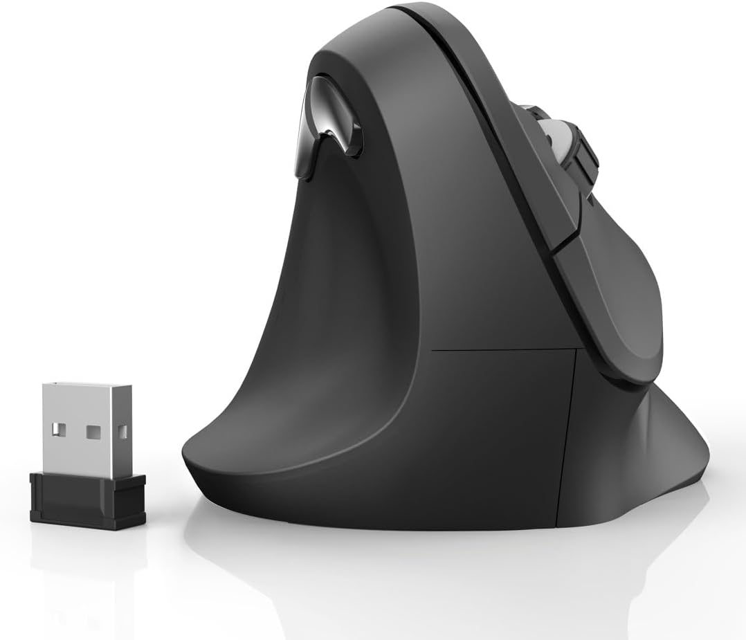 Rato Hama EMW-500L Ergonómico Esquerdo Sem Fios Preto - Imagem 4