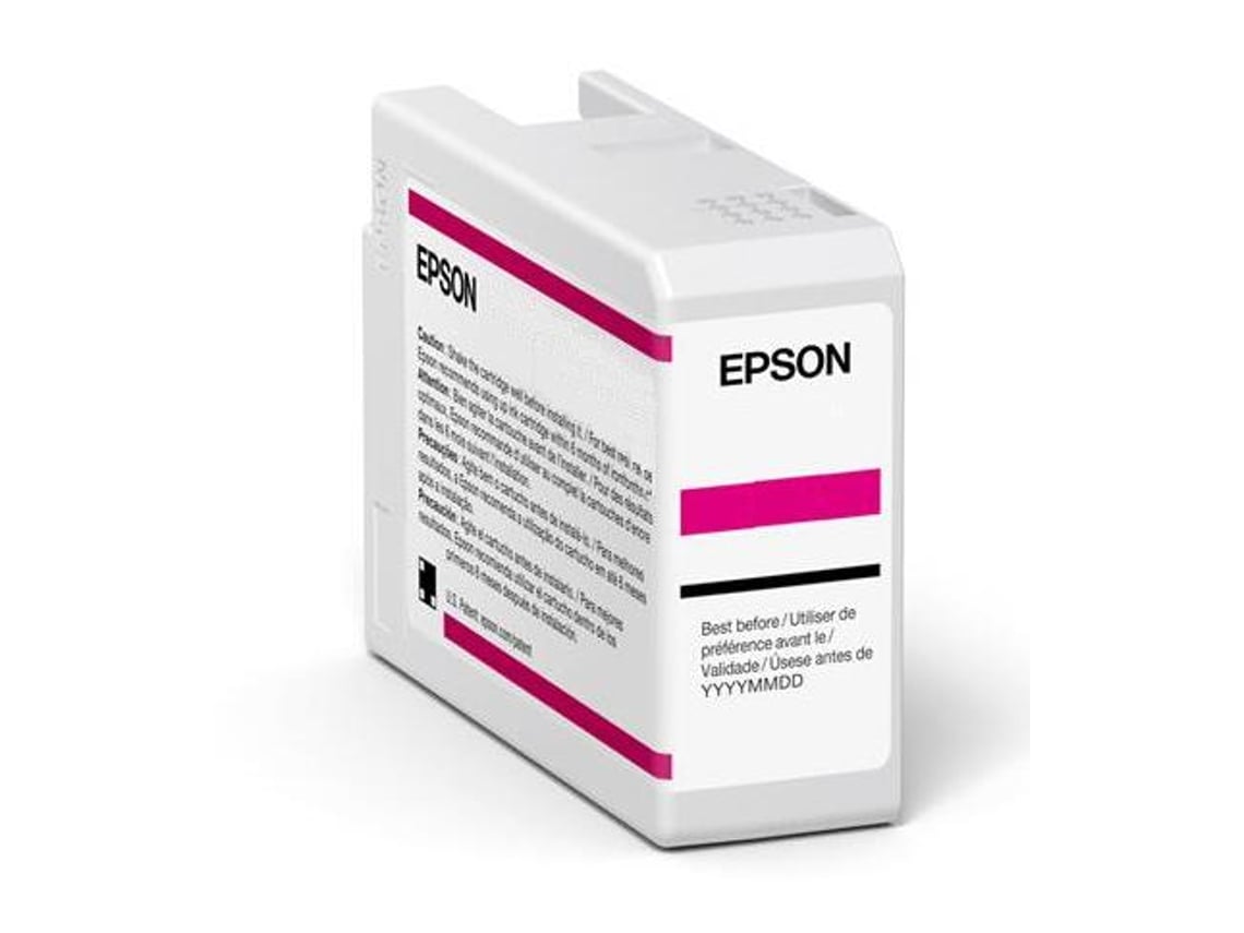 Tinta Epson UltraChrome Pro T47A3 50 ml Magenta Vivo - Imagem 1
