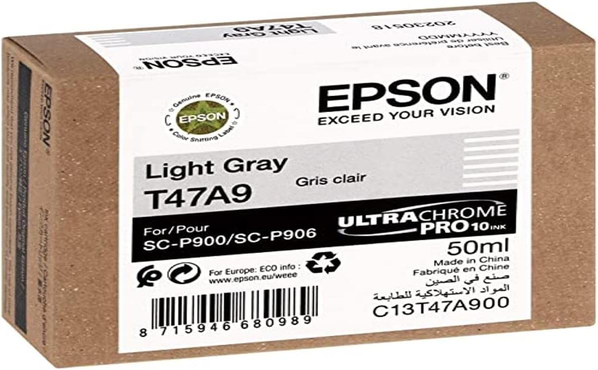 Tinteiro Epson T47A9 SureColor 50ml Cinza Claro