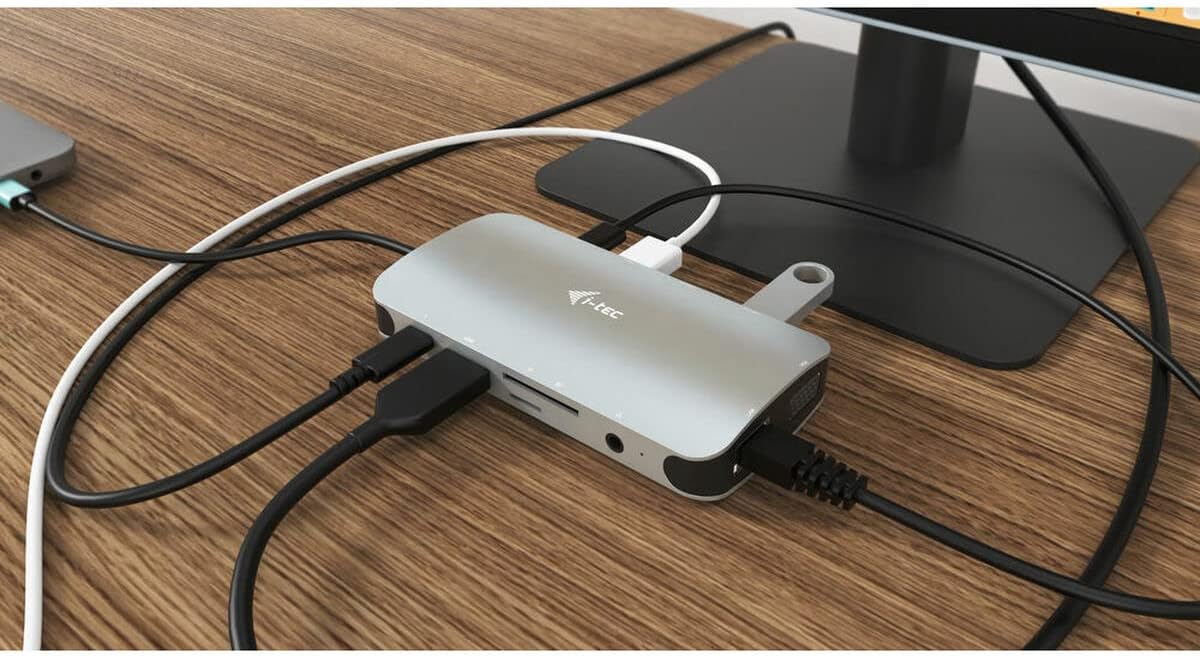 Docking Station i-Tec Nano Metal USB-C HDMI VGA LAN PD 100W - Imagem 3