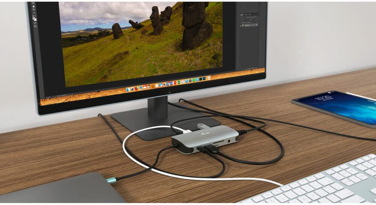 Docking Station i-Tec Nano Metal USB-C HDMI VGA LAN PD 100W - Imagem 2