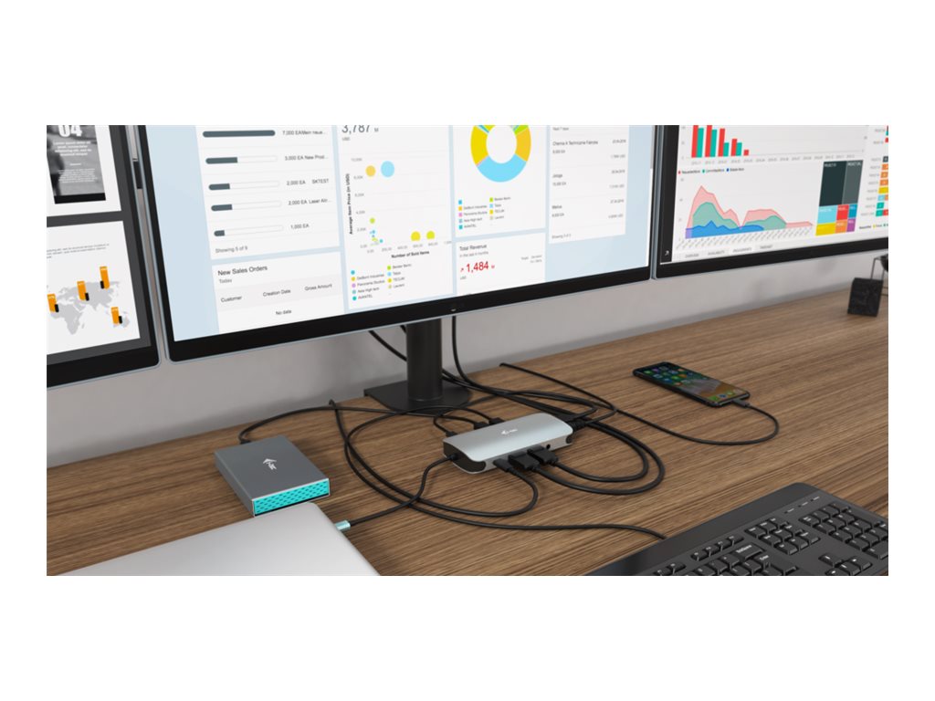 Estação de Ligação i-Tec Metal Nano USB-C 3x Display PD 100W - Imagem 6