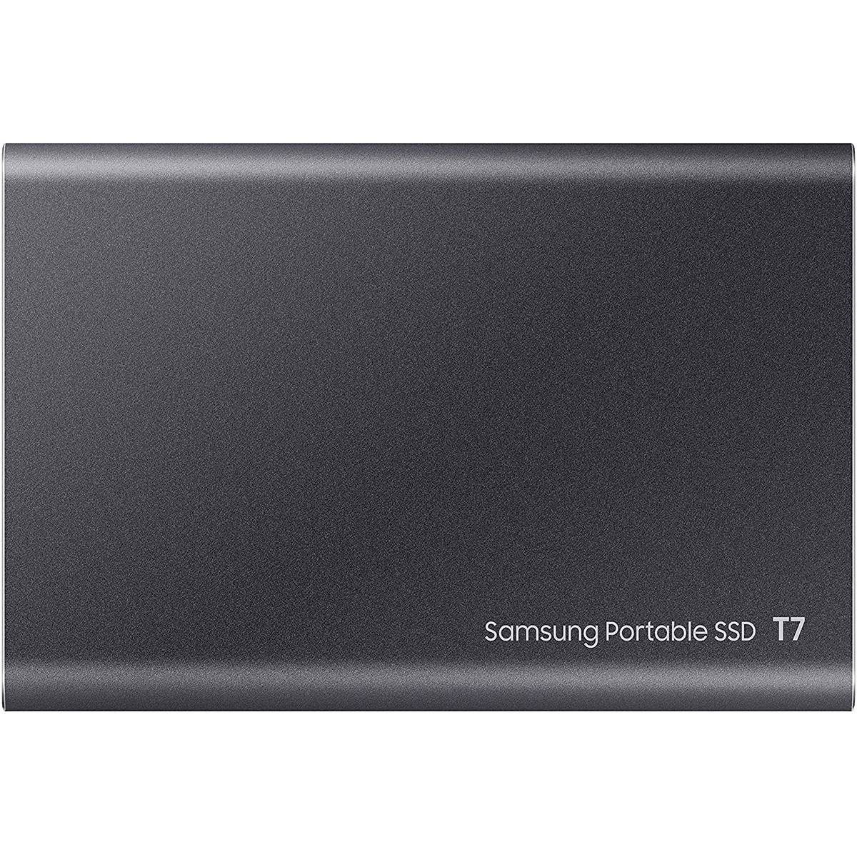 Disco SSD Portátil SAMSUNG T7 MU-PC2T0T 2TB Encriptado AES 256-bits USB 3.2 Gen 2 USB-C Cinzento Titã - Imagem 3