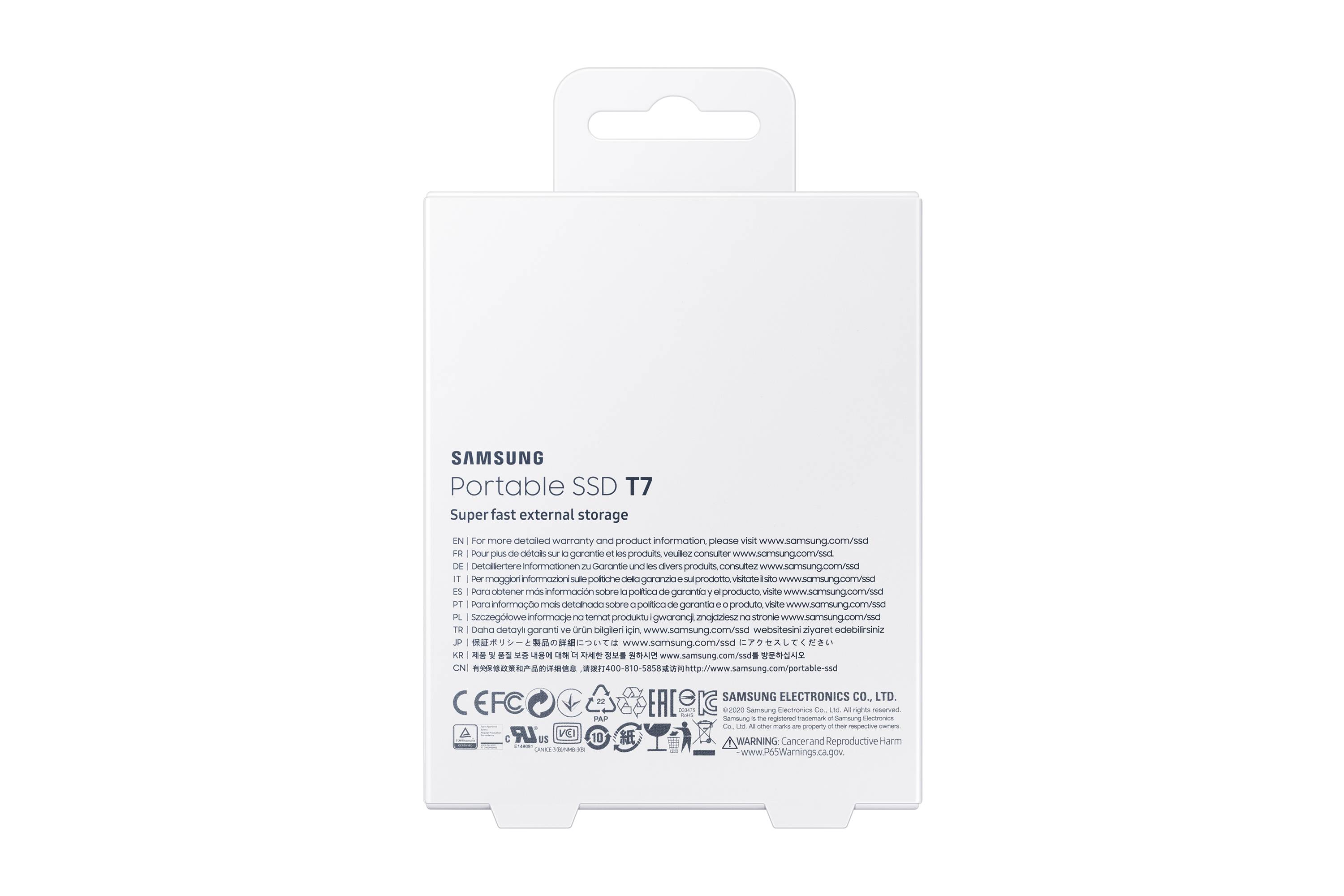 Disco SSD Portátil SAMSUNG T7 MU-PC2T0T 2TB Encriptado AES 256-bits USB 3.2 Gen 2 USB-C Cinzento Titã - Imagem 9