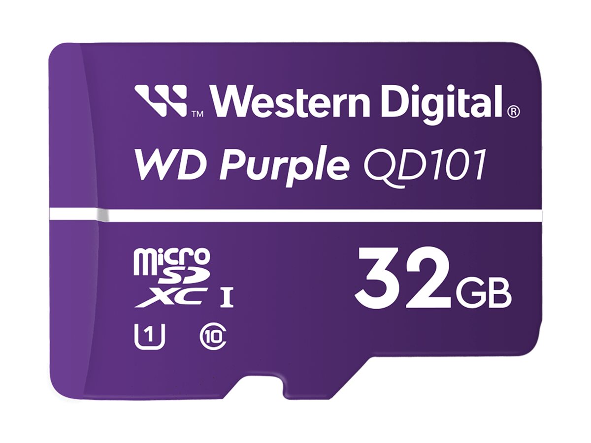 Cartão de Memória Western Digital WD Purple WDD032G1P0C-85AEL0 32GB microSDXC UHS-I U1 Class10 Púrpura - Imagem 2