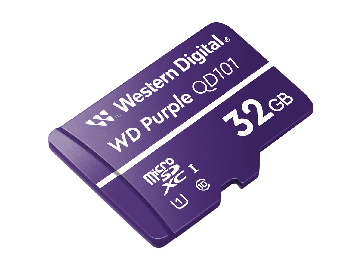 Cartão de Memória Western Digital WD Purple WDD032G1P0C-85AEL0 32GB microSDXC UHS-I U1 Class10 Púrpura - Imagem 1