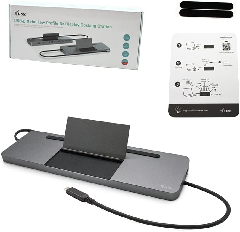 Docking Station i-Tec USB C TB3 4K Triplo Ecrã Metálica Ergonómica PD Gigabit - Imagem 7