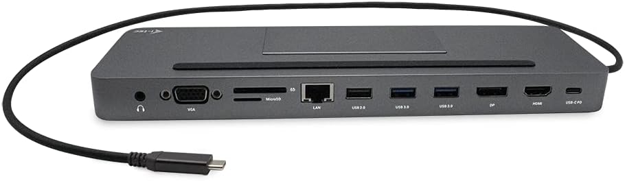 Docking Station i-Tec USB C TB3 4K Triplo Ecrã Metálica Ergonómica PD Gigabit - Imagem 4