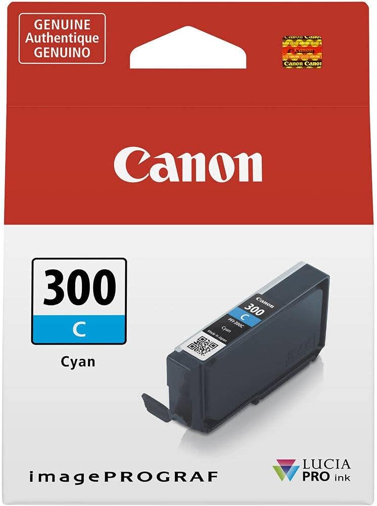 Tinteiro Canon PFI-300 C Azul Ciano Original Tanque de Tinta para imagePROGRAF PRO-300 - Imagem 2